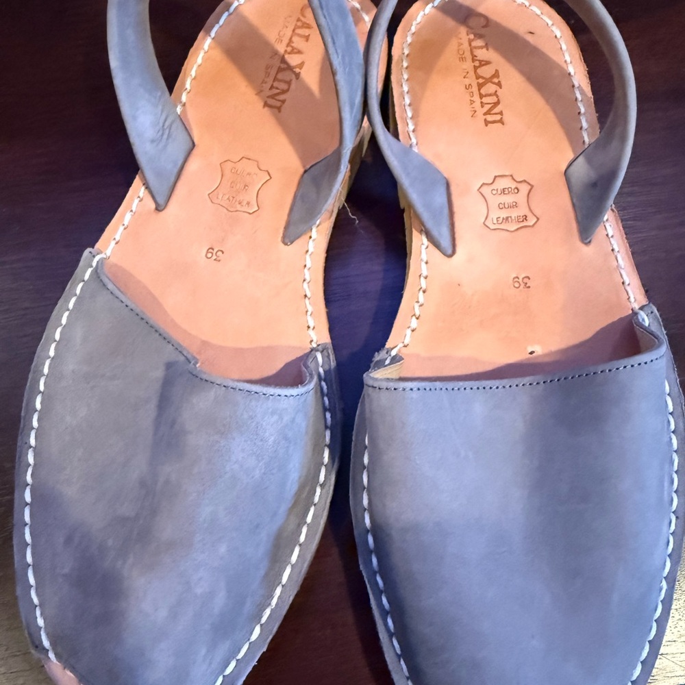 Calaxini Verano Slide Leather Sandals SPAIN